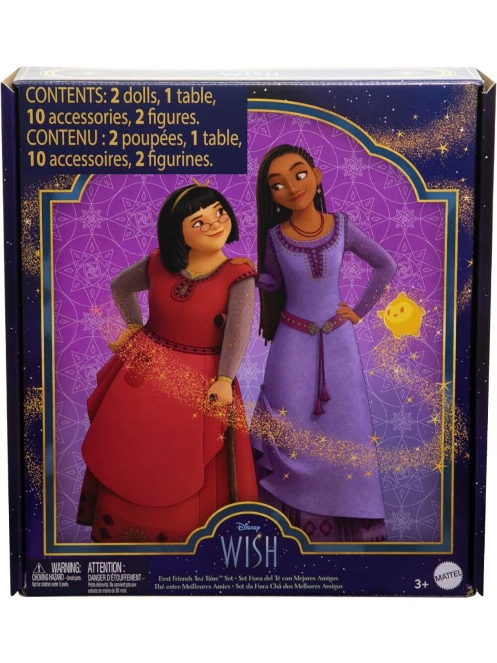 Mattel Disney Wish Toys, Best Friends Tea Time Playset with Asha & Dahlia New